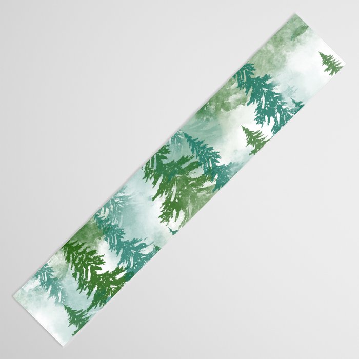 Pine Forest Blue Shade Table Runner Gallery Image 3