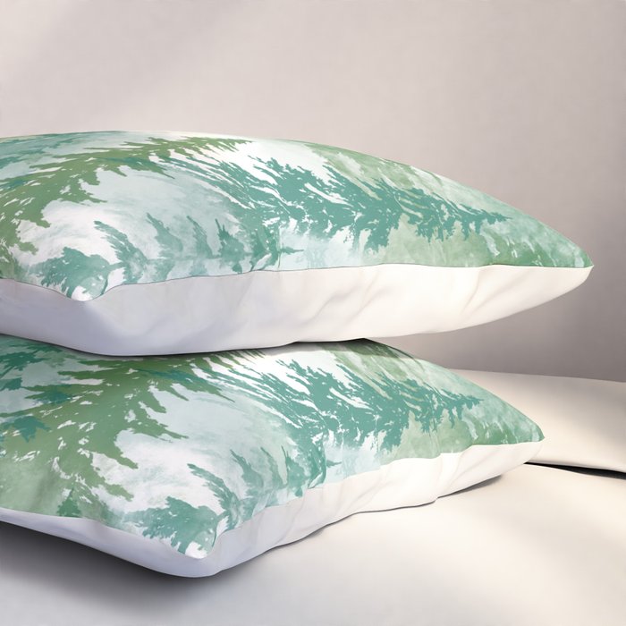 Pine Forest Blue Shade Pillow Sham Gallery Image 3