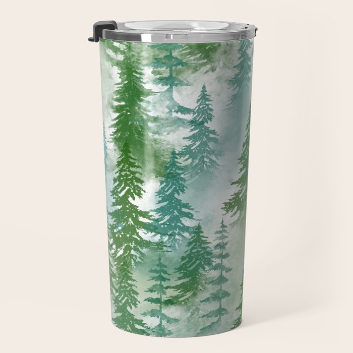 Pine Forest Blue Shade Travel Mug Gallery Image 3
