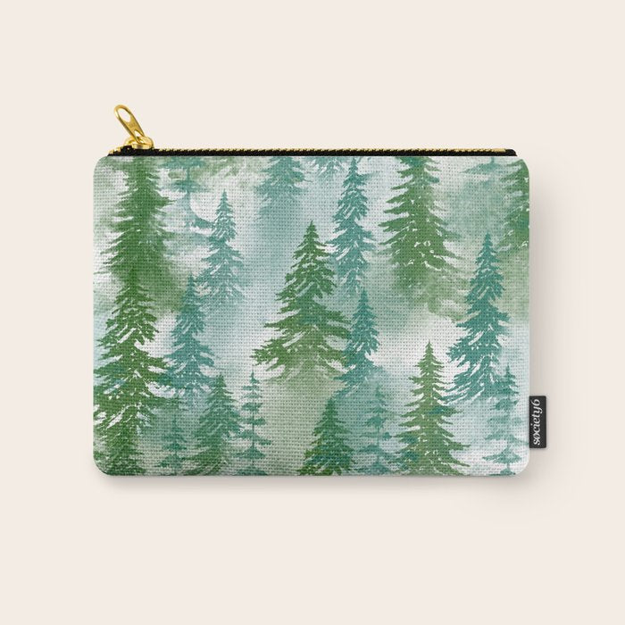 Pine Forest Blue Shade Carry All Pouch Gallery Image 1