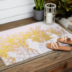 Golden pineapples Outdoor Rug Gallery Image 2