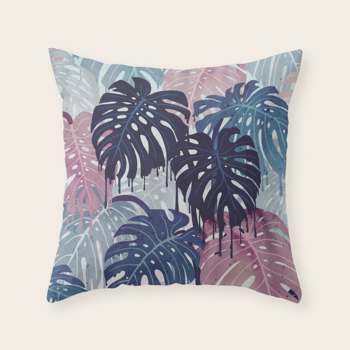 Monstera Melt Throw Pillow Gallery Image 6