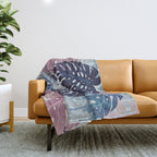 Monstera Melt Throw Blanket Gallery Image 1