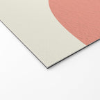 Mid century modern pink Sun and Rainbow Welcome Mat Gallery Image 2
