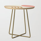Mid century modern pink Sun and Rainbow Side Table Gallery Image 1