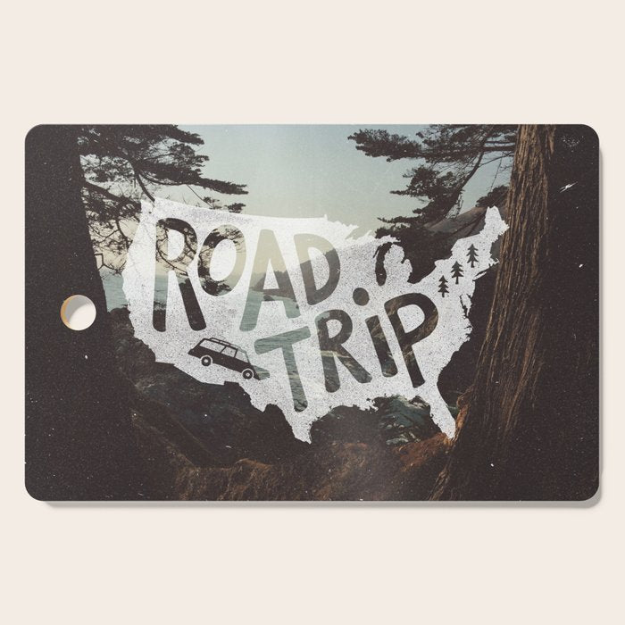 Road Trip USA - big sur Cutting Board Gallery Image 1