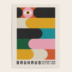 Bauhaus Retro Exhibiton Poster, Colorful Eclectic Geometric Print 1 Poster Gallery Image 4
