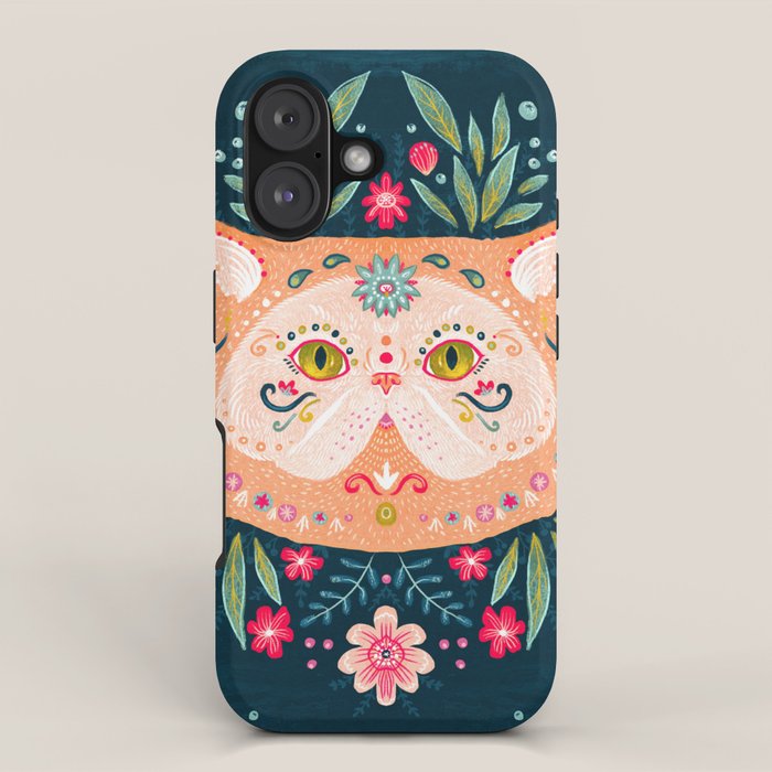 Candied Sugar Skull Kitty iPhone Case Gallery Image 1