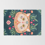 Candied Sugar Skull Kitty Rug Gallery Image 2
