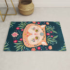 Candied Sugar Skull Kitty Rug Gallery Image 1