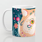 Candied Sugar Skull Kitty Coffee Mug Gallery Image 3