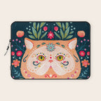 Candied Sugar Skull Kitty Laptop Sleeve Gallery Image 1
