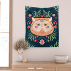 Candied Sugar Skull Kitty Wall Tapestry Gallery Image 2