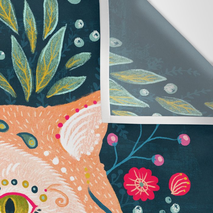 Candied Sugar Skull Kitty Wall Tapestry Gallery Image 3