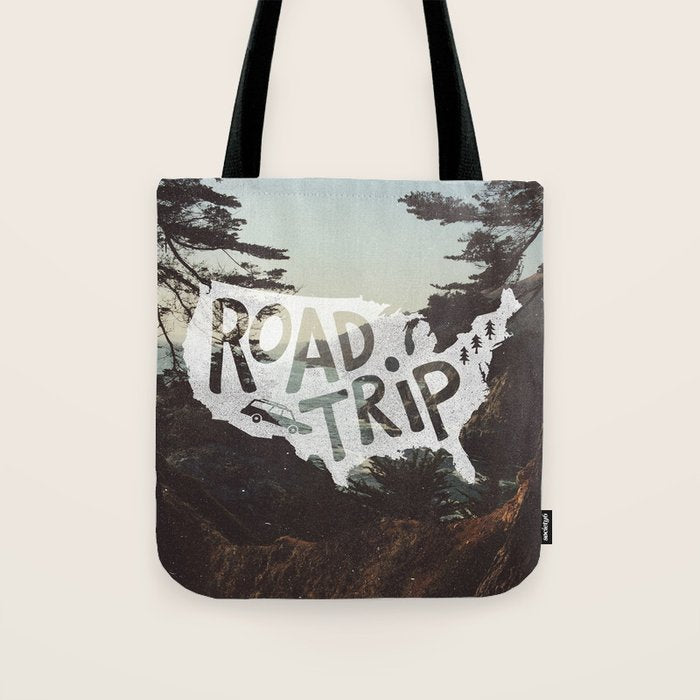 Road Trip USA - big sur Tote Bag Gallery Image 1