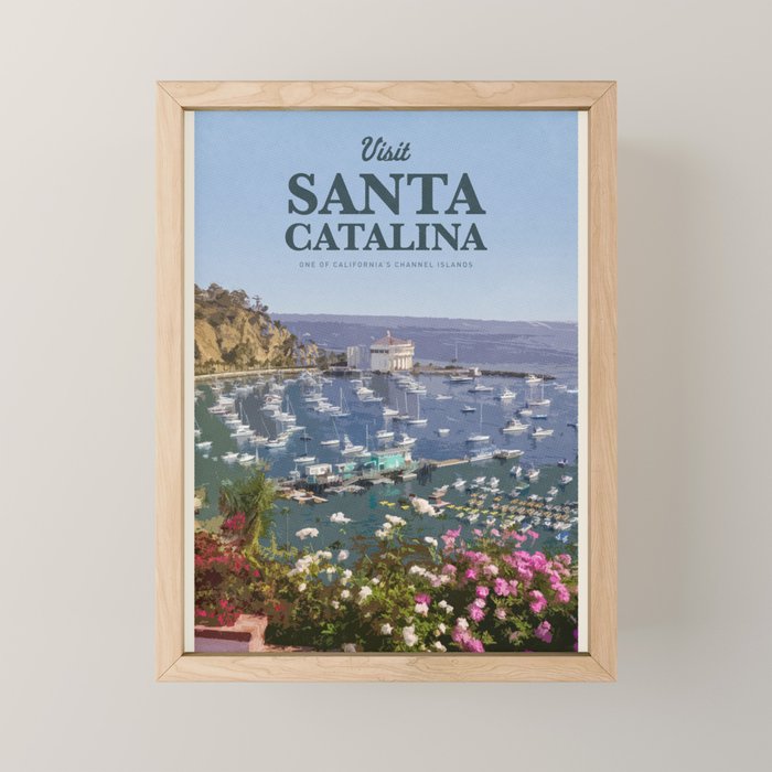 Visit Santa Catalina Mini Art Print Gallery Image 1