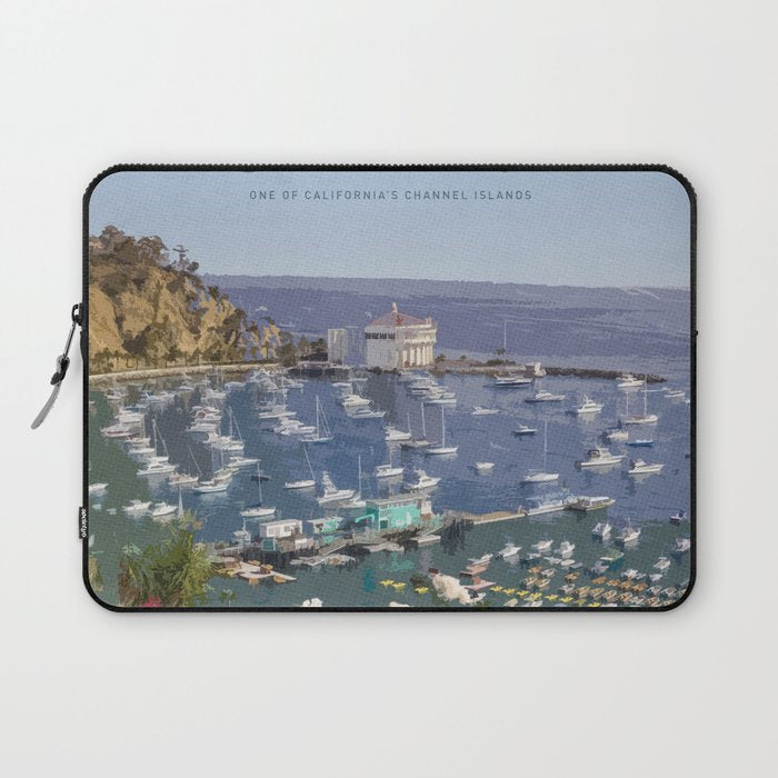Visit Santa Catalina Laptop Sleeve Gallery Image 1