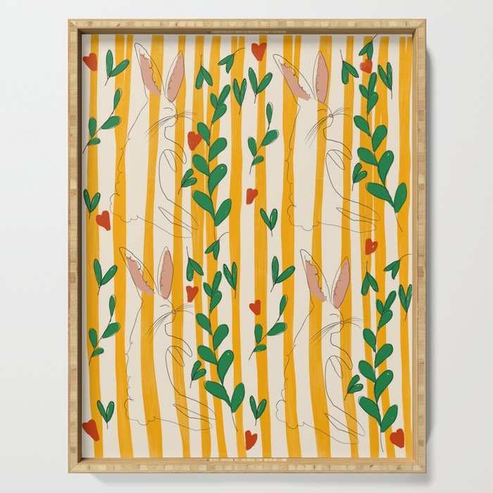 Rabbits Serving Tray Gallery Image 1