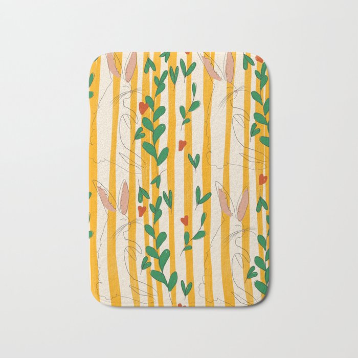 Rabbits Bath Mat Gallery Image 1