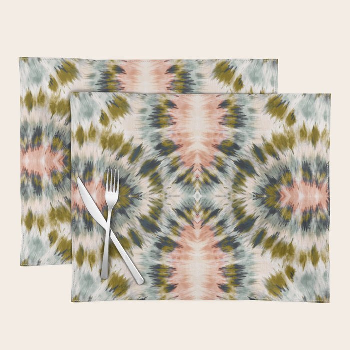 Mosaic tie dye 45B Placemat Gallery Image 1