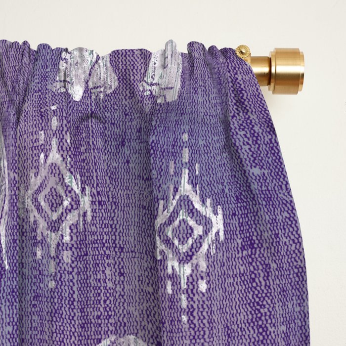 Elephants on Linen - Amethyst Window Curtain Gallery Image 2