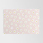 Pink Daisy Pattern Rug Gallery Image 2