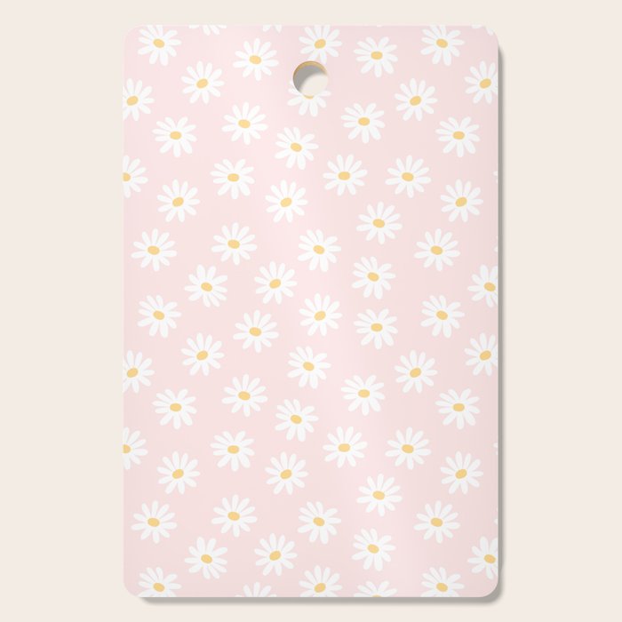 Pink Daisy Pattern Cutting Board Gallery Image 1
