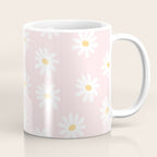 Pink Daisy Pattern Coffee Mug Gallery Image 1