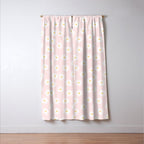 Pink Daisy Pattern Window Curtain Gallery Image 3