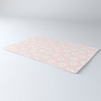 Pink Daisy Pattern Rug Gallery Image 3