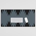 Geometric Southwestern Minimalism - Neutral Blue Desk Mat Gallery Image 1