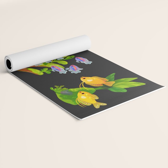 Freshwater fish and plants 1 Yoga Mat Gallery Image 2