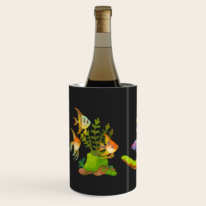 Freshwater fish and plants 1 Wine Chiller Gallery Image 2