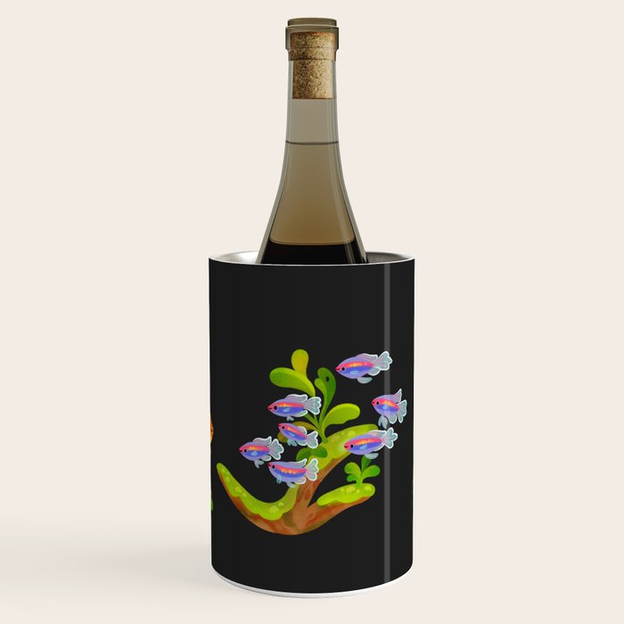 Freshwater fish and plants 1 Wine Chiller Gallery Image 1