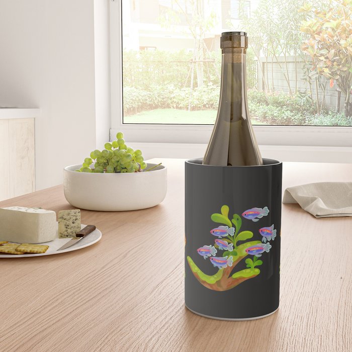 Freshwater fish and plants 1 Wine Chiller Gallery Image 4