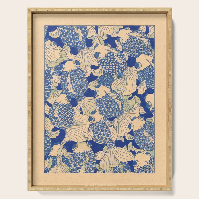Blue Fish Serving Tray Gallery Image 1