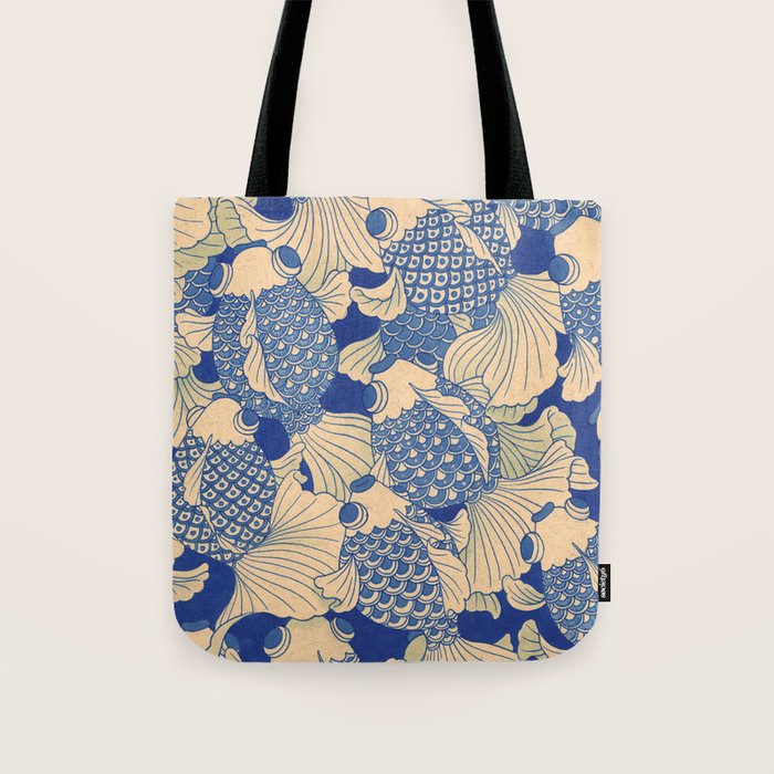 Blue Fish Tote Bag Gallery Image 1