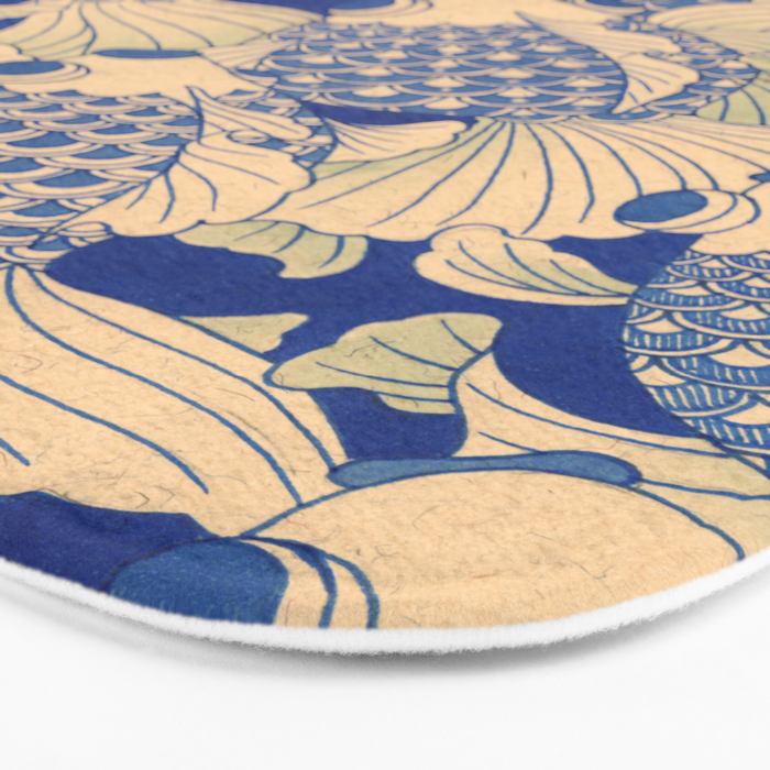Blue Fish Bath Mat Gallery Image 3