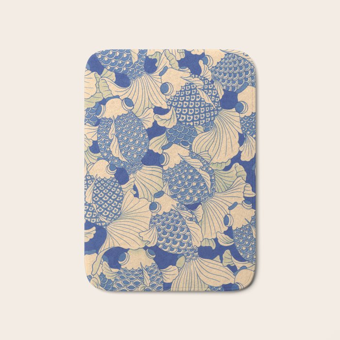 Blue Fish Bath Mat Gallery Image 1