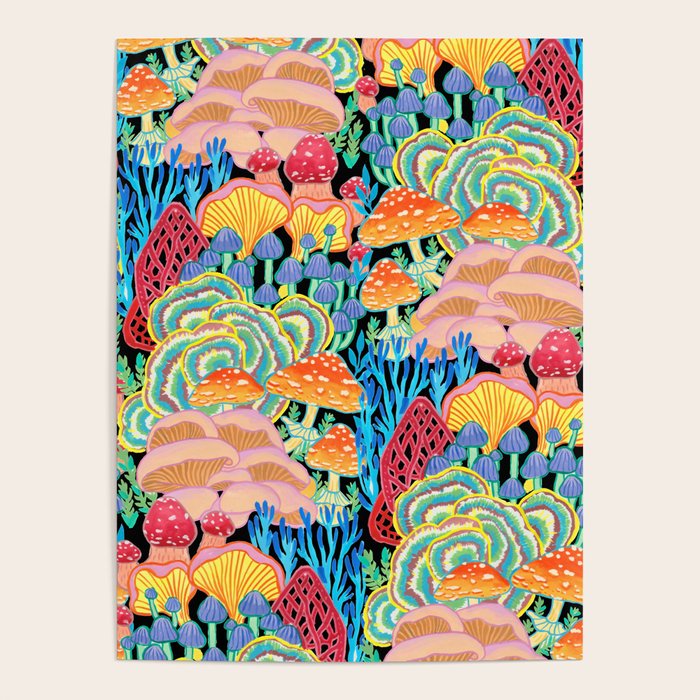 Fungi World (Mushroom world) - BKBG Poster Gallery Image 4