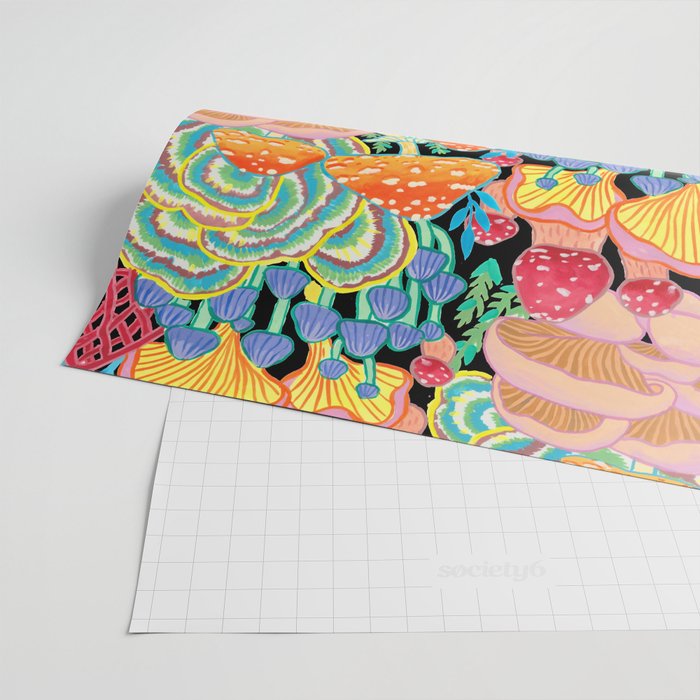 Fungi World (Mushroom world) - BKBG Wrapping Paper Gallery Image 2