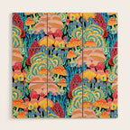 Fungi World (Mushroom world) - BKBG Wood Wall Art Gallery Image 1