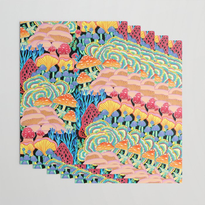 Fungi World (Mushroom world) - BKBG Wrapping Paper Gallery Image 3