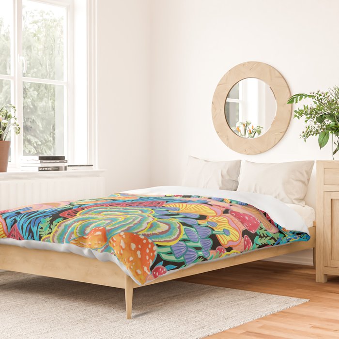 Fungi World (Mushroom world) - BKBG Duvet Cover Gallery Image 2