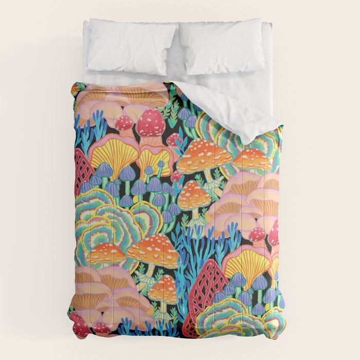 Fungi World (Mushroom world) - BKBG Comforter Gallery Image 1