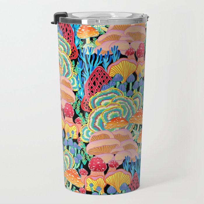 Fungi World (Mushroom world) - BKBG Travel Mug Gallery Image 3