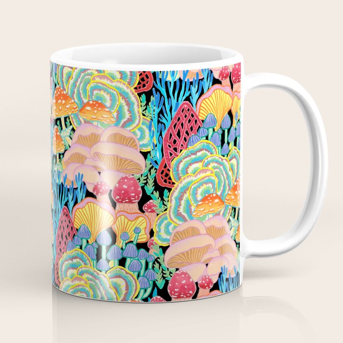 Fungi World (Mushroom world) - BKBG Coffee Mug Gallery Image 1