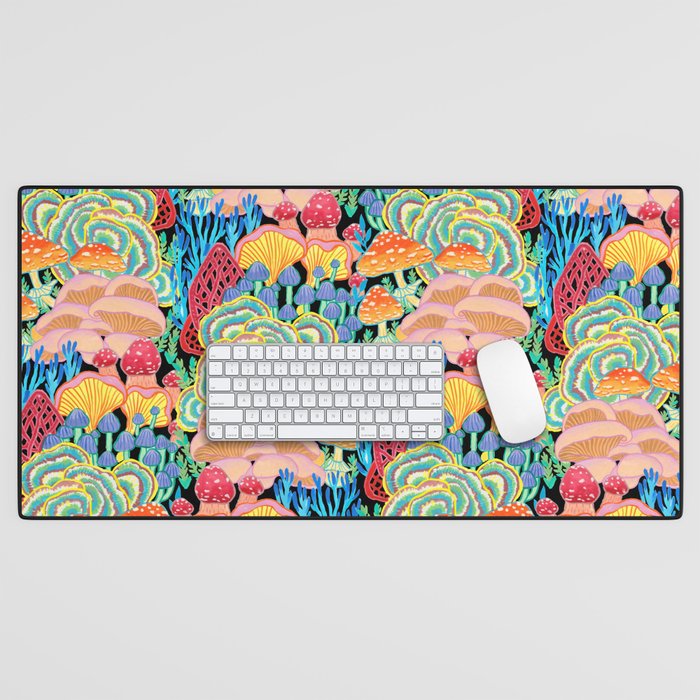 Fungi World (Mushroom world) - BKBG Desk Mat Gallery Image 1