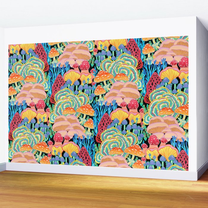 Fungi World (Mushroom world) - BKBG Wall Mural Gallery Image 2