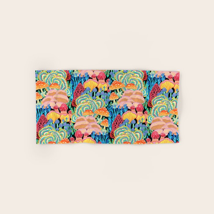 Fungi World (Mushroom world) - BKBG Bath Towel Gallery Image 1